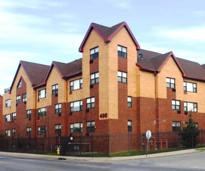 exterior apartment building
